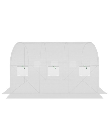 Szklarnia tunel ogrodowy 200x300x200cm pe kontrukcja stal biała