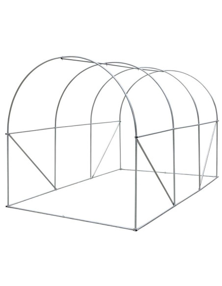 Szklarnia tunel ogrodowy 200x300x200cm pe kontrukcja stal biała