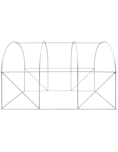 Szklarnia tunel ogrodowy 200x300x200cm pe kontrukcja stal biała