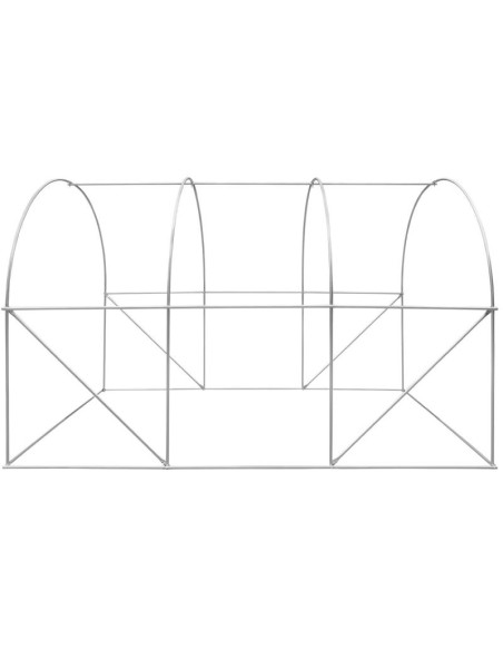 Szklarnia tunel ogrodowy 200x300x200cm pe kontrukcja stal biała