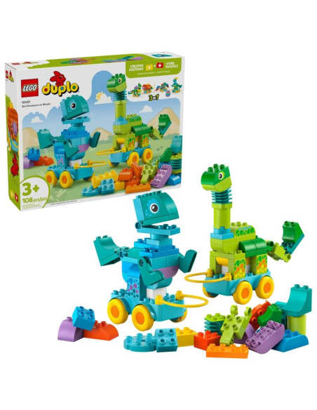 Lego duplo 10451 3w1 dinozaury na kółkach