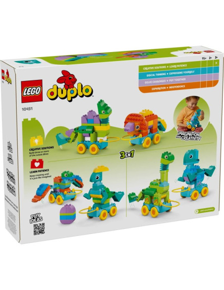 Lego duplo 10451 3w1 dinozaury na kółkach