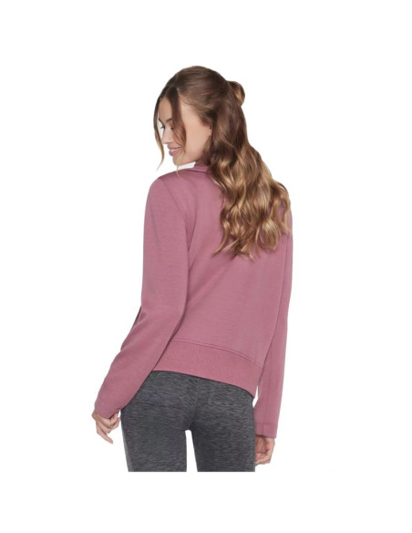 Skechers hoodless hoodie skechcloud jacket wja288-dkmv fioletowe l