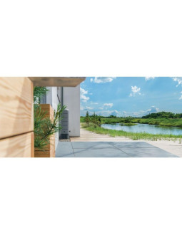 Zbiornik pojemnik na wodę deszczówkę set tenso 120l smooth gray 2