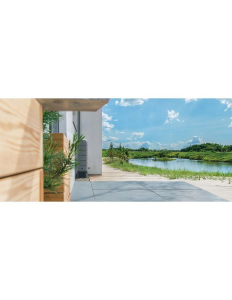 Zbiornik pojemnik na wodę deszczówkę set tenso 120l smooth gray