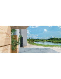 Zbiornik pojemnik na wodę deszczówkę set tenso 120l antracyt 2