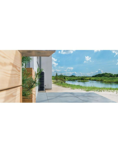 Zbiornik pojemnik na wodę deszczówkę set tenso 120l antracyt