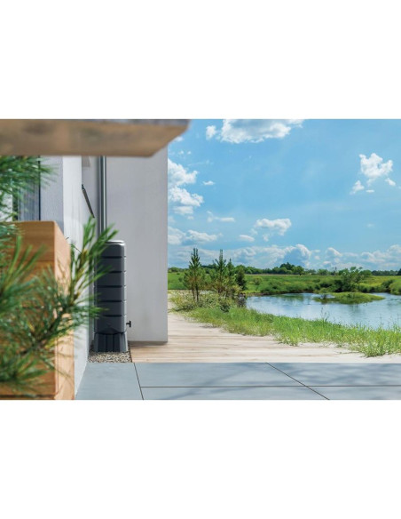 Zbiornik pojemnik na wodę deszczówkę set tenso 120l antracyt