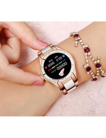 Smartwatch damski rubicon rnce82 różowy