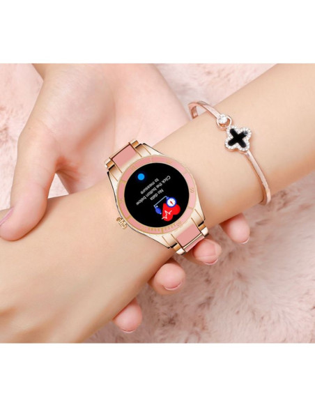 Smartwatch damski rubicon rnce82 różowy