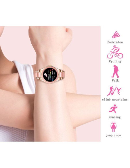 Smartwatch damski rubicon rnce82 różowy