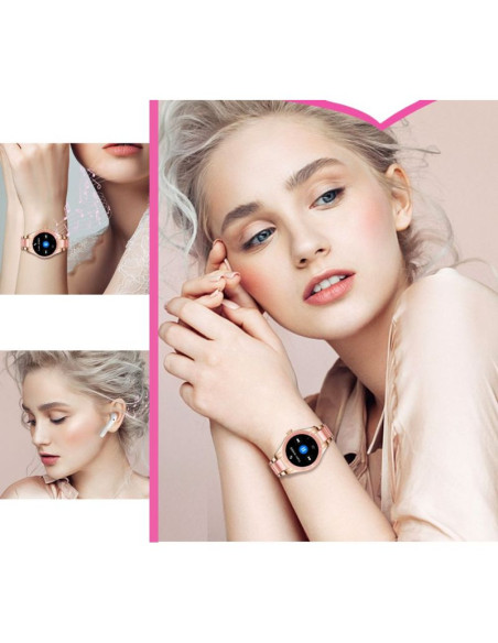 Smartwatch damski rubicon rnce82 różowy