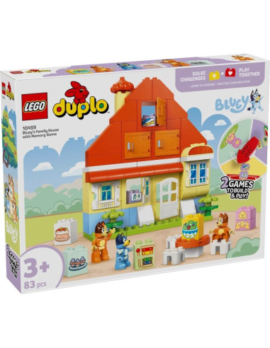 Lego duplo bluey 10459 dom rodzinny blue z grą pamięciową