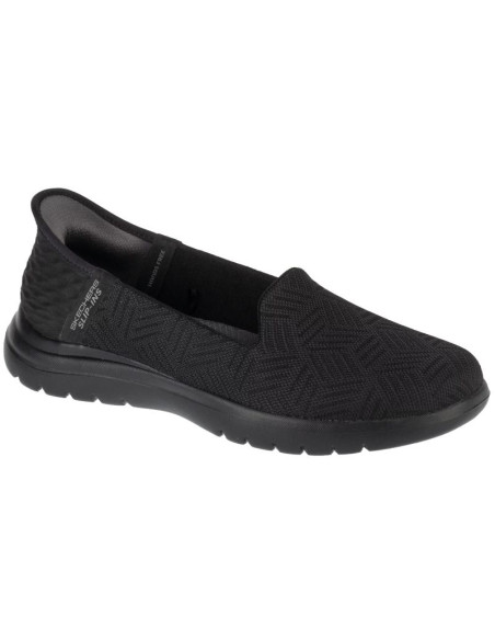 Skechers slip-ins on the go flex - clover 138182-bbk czarne 35,5