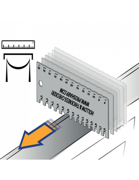 Miernik grubości i głębokości ostrza prosharp