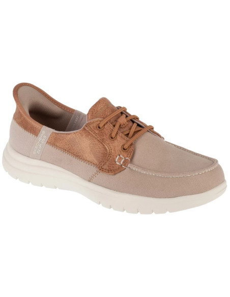 Skechers slip-ins: on-the-go flex - palmilla 136536-tpe beżowe 36