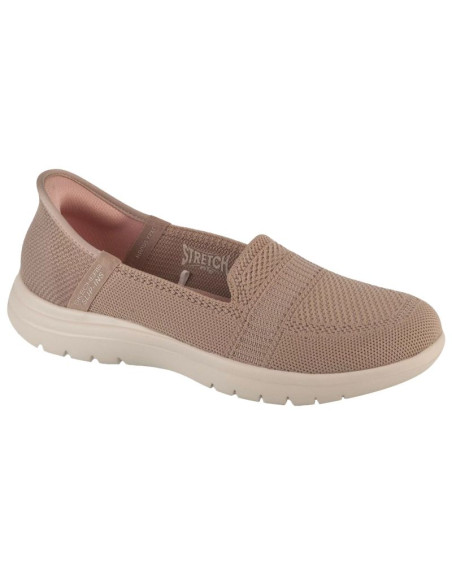 Skechers slip-ins on the go flex - camellia 138181-tpe beżowe 36