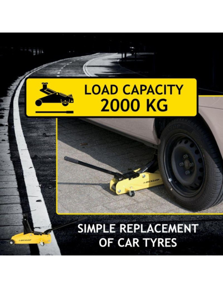 Podnośnik samochodowy lewarek hydrauliczny żaba dunlop 2000kg