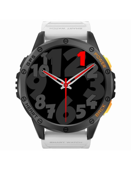 Smartwatch męski gravity gps gt24-2 czarny pasek silikonowy + biały pasek silikonowy