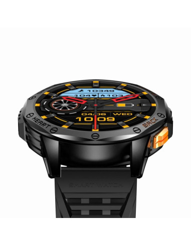 Smartwatch męski gravity gps gt24-2 czarny pasek silikonowy + biały pasek silikonowy