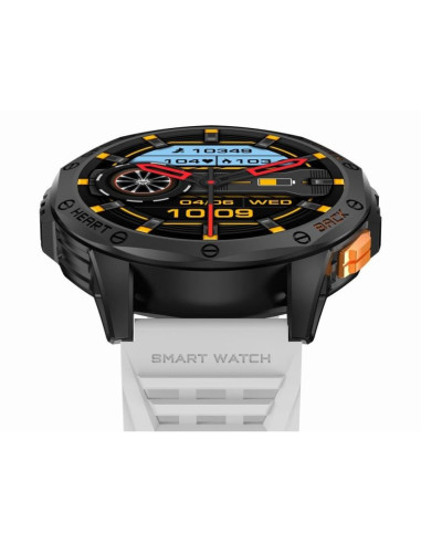 Smartwatch męski gravity gps gt24-2 czarny pasek silikonowy + biały pasek silikonowy