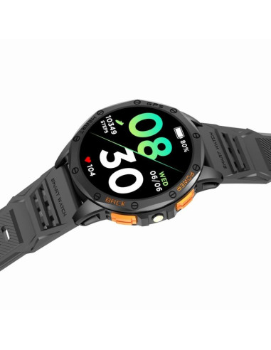 Smartwatch męski gravity gps gt24-2 czarny pasek silikonowy + biały pasek silikonowy