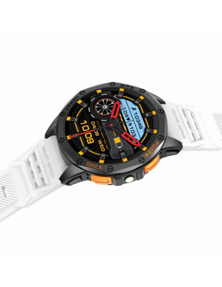 Smartwatch męski gravity gps gt24-2 czarny pasek silikonowy + biały pasek silikonowy