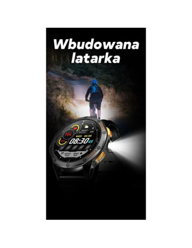 Smartwatch męski gravity gps gt24-2 czarny pasek silikonowy + biały pasek silikonowy