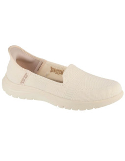Skechers slip-ins on the go flex - camellia 138181-ofwt białe 36