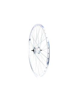 Koło 28 cali przód z piastą shimano obręcz srebrna