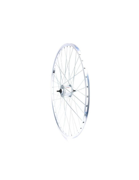 Koło 28 cali przód z piastą shimano obręcz srebrna