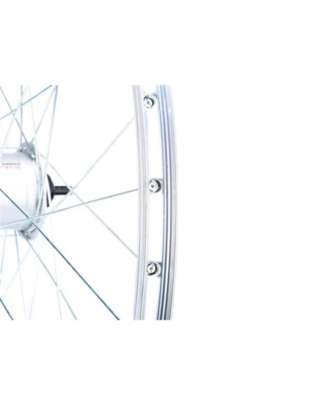 Koło 28 cali przód z piastą shimano obręcz srebrna