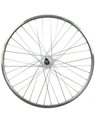 Koło 28 cali przód z piastą shimano obręcz srebrna