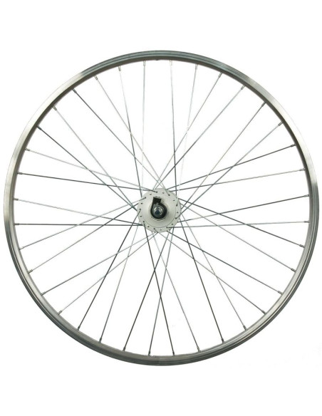 Koło 28 cali przód z piastą shimano obręcz srebrna
