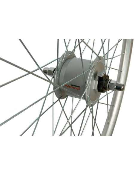Koło 28 cali przód z piastą shimano obręcz srebrna