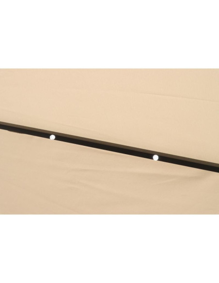 Parasol ogrodowy z oświetleniem led 300cm beżowy