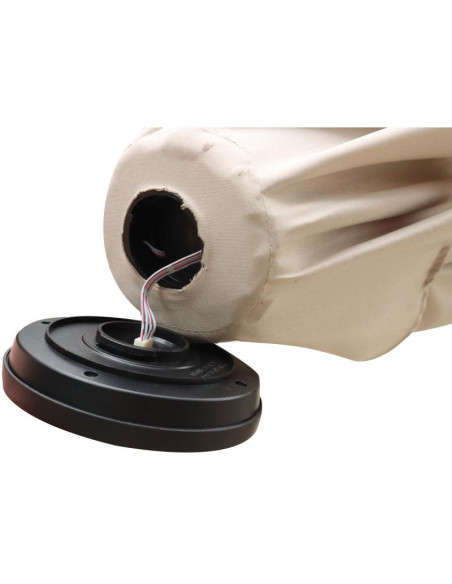 Parasol ogrodowy z oświetleniem led 300cm beżowy