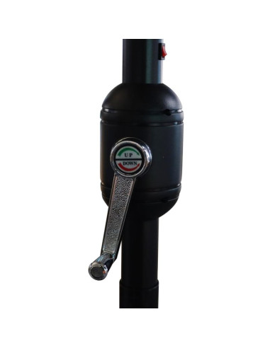 Parasol ogrodowy z oświetleniem led 300cm granatowy