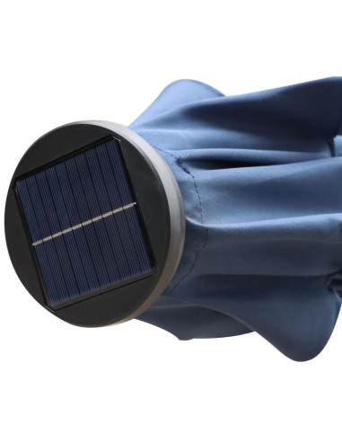 Parasol ogrodowy z oświetleniem led 300cm granatowy