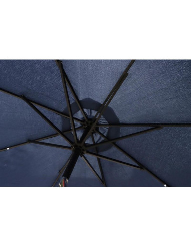 Parasol ogrodowy z oświetleniem led 300cm granatowy