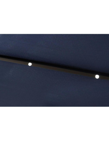 Parasol ogrodowy z oświetleniem led 300cm granatowy