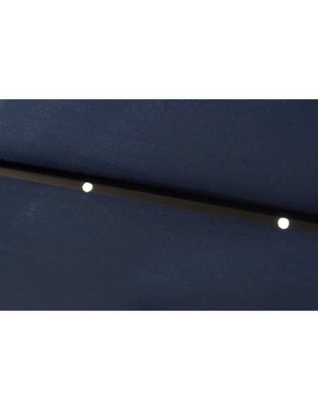 Parasol ogrodowy z oświetleniem led 300cm granatowy
