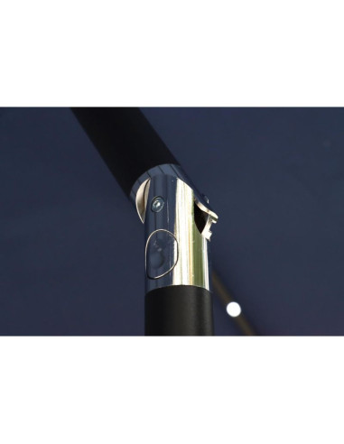 Parasol ogrodowy z oświetleniem led 300cm granatowy