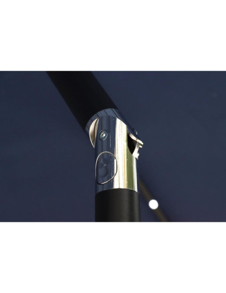 Parasol ogrodowy z oświetleniem led 300cm granatowy