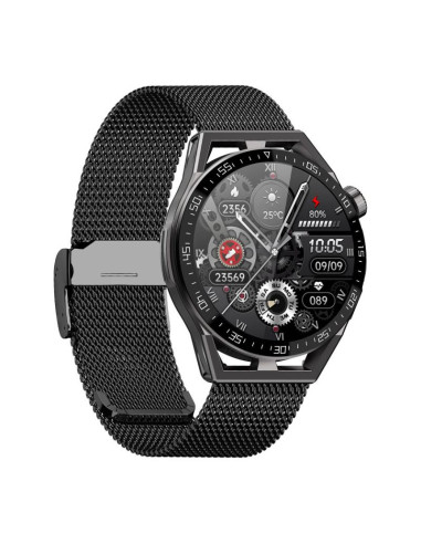Smartwatch  rubicon rnce88-2 czarny- czarny pasek silikonowy + czarna bransoleta