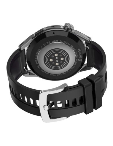 Smartwatch  rubicon rnce88-2 czarny- czarny pasek silikonowy + czarna bransoleta