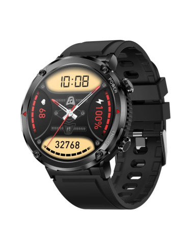 Smartwatch gravity gt21-1+ czarny pasek silikonowy