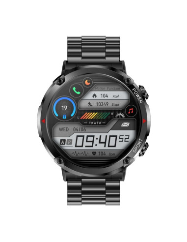 Smartwatch gravity gt21-1+ czarny pasek silikonowy