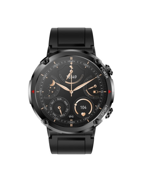 Smartwatch gravity gt21-1+ czarny pasek silikonowy