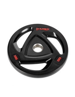 Talerz olimpijski ogumowany 15 kg hms tox15 2